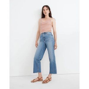 Madewell The perfect Vintage Wide-Leg Cropped Jeans Womens size 29T NWT